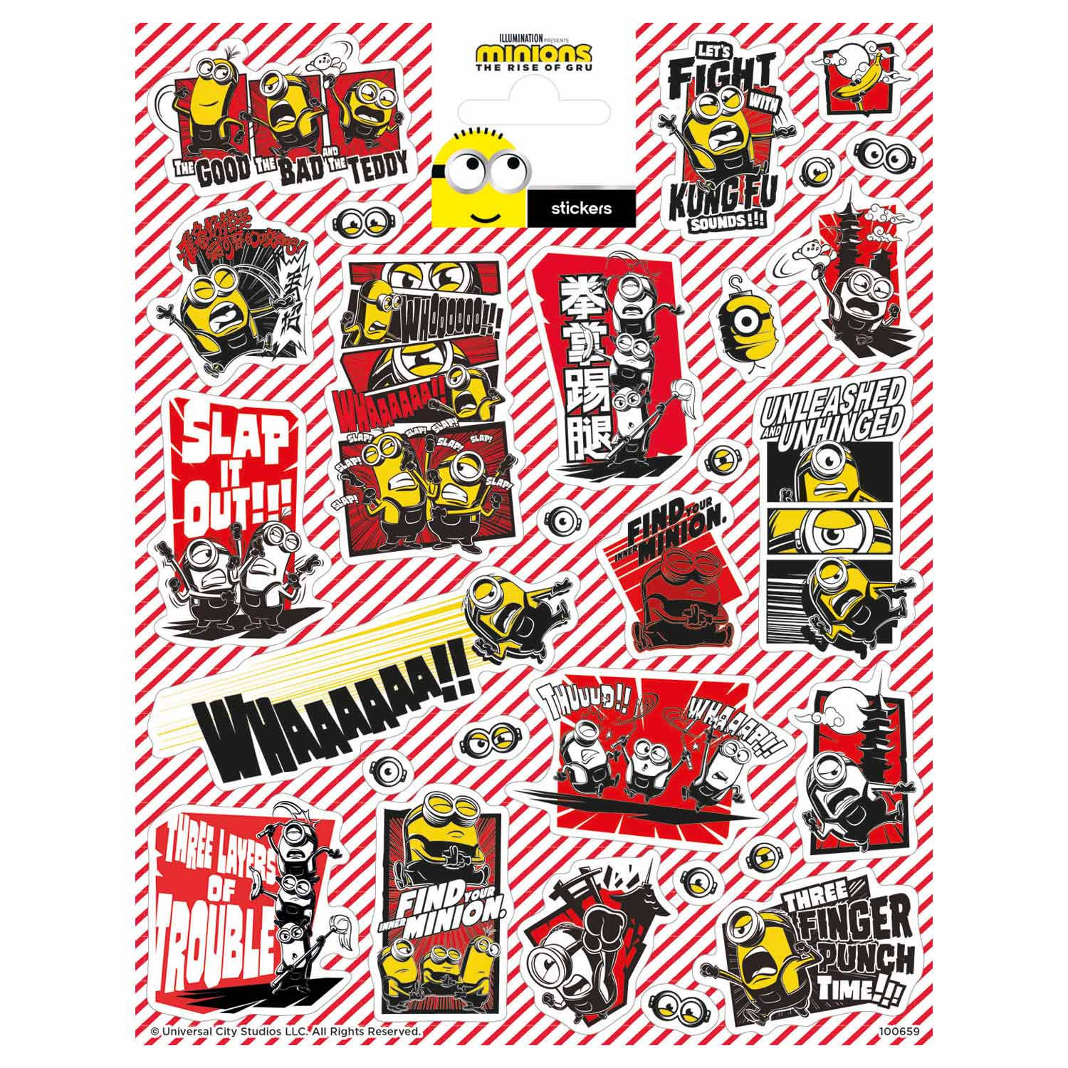 Minions de niveau d'autocollage totum