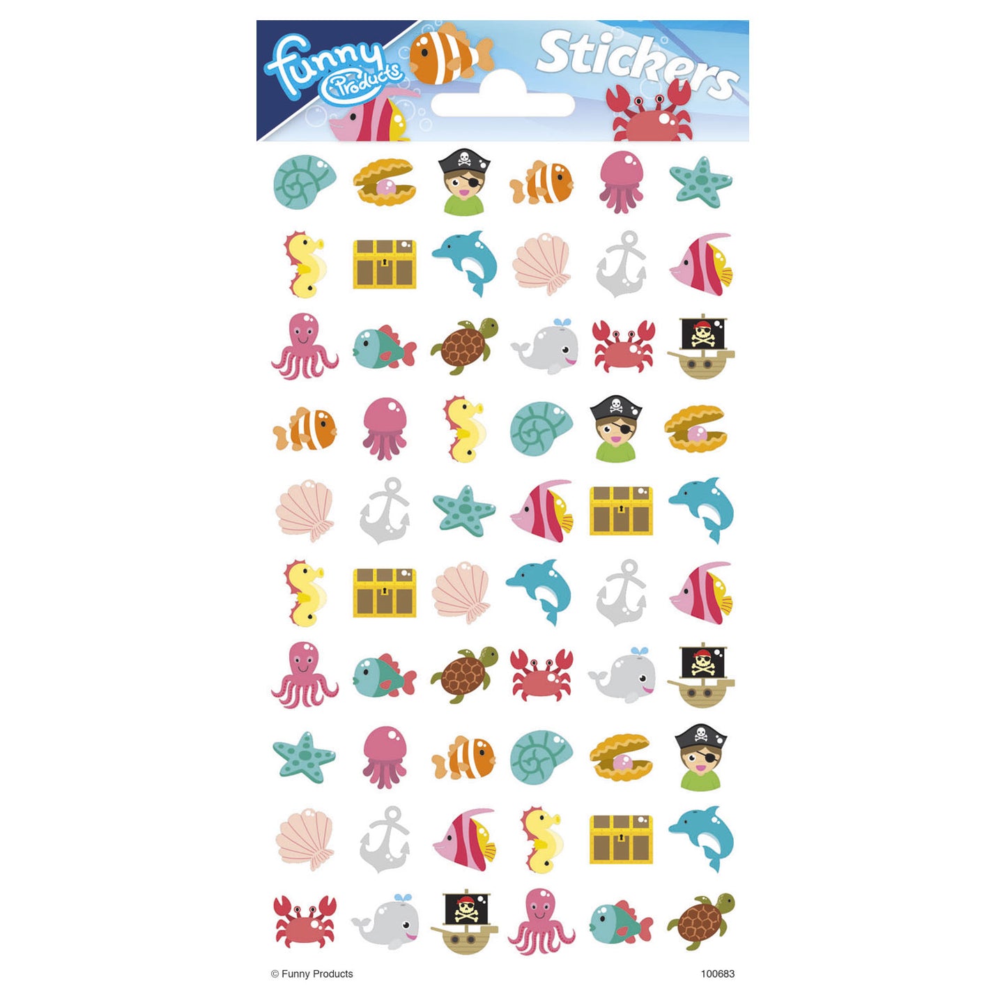 Stickervel Puffy - Ocean