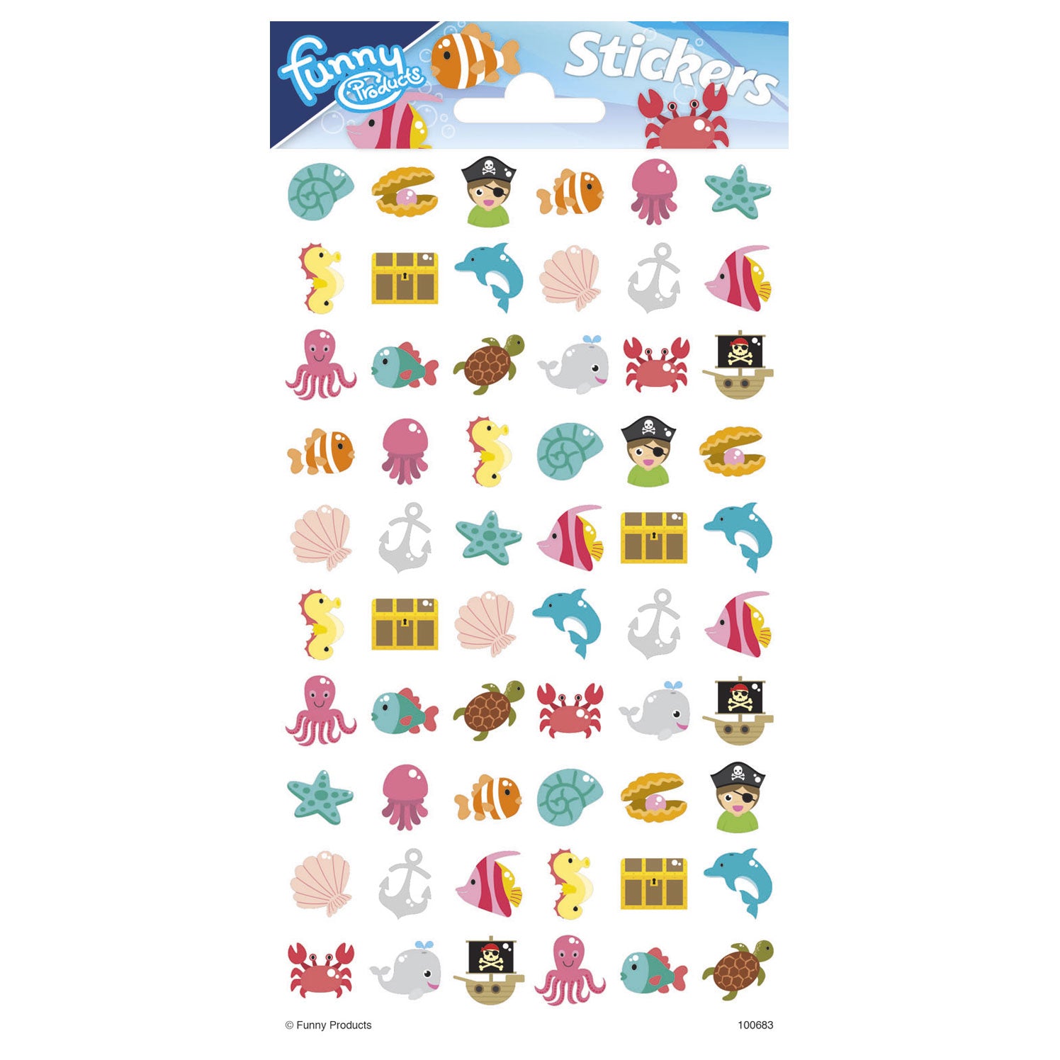 Stickervel Puffy - Ocean