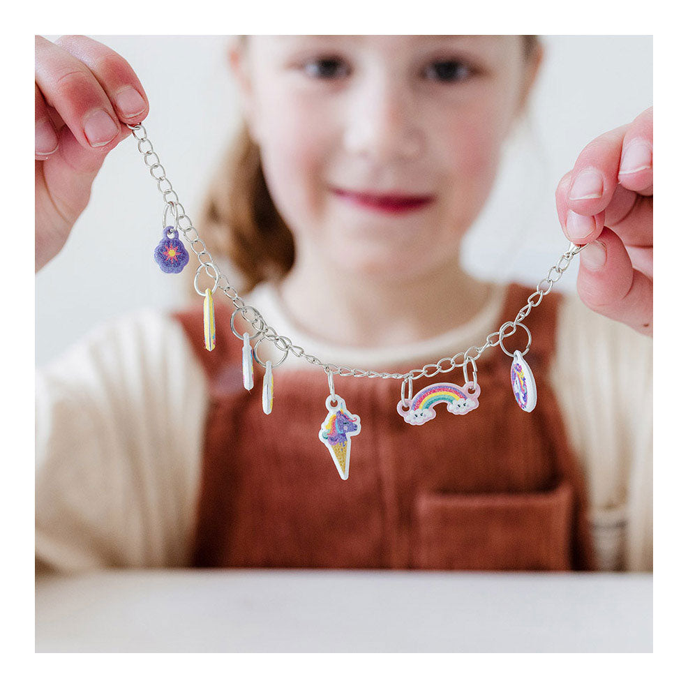 Bracelets à charme gonflé à la licorne