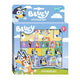 Ensemble d'autocollants bluey totum avec fond de jeu