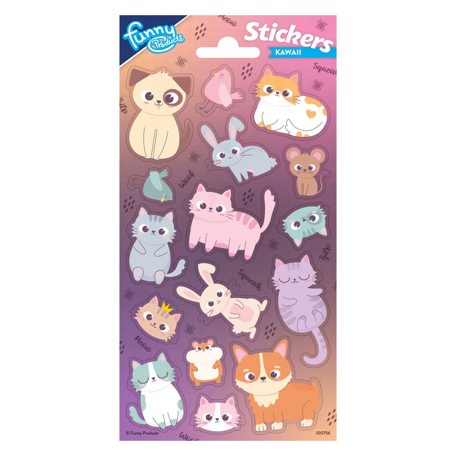 TOTUM Stickervel Animaux Kawaii