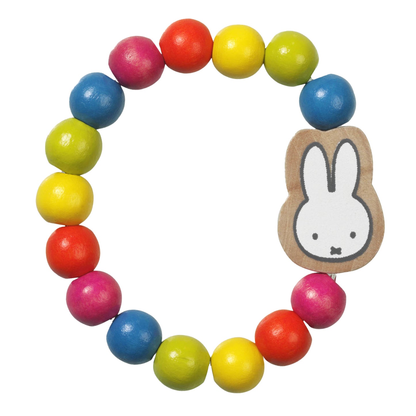Bambolino Toys Bracelet à perles en bois Miffy