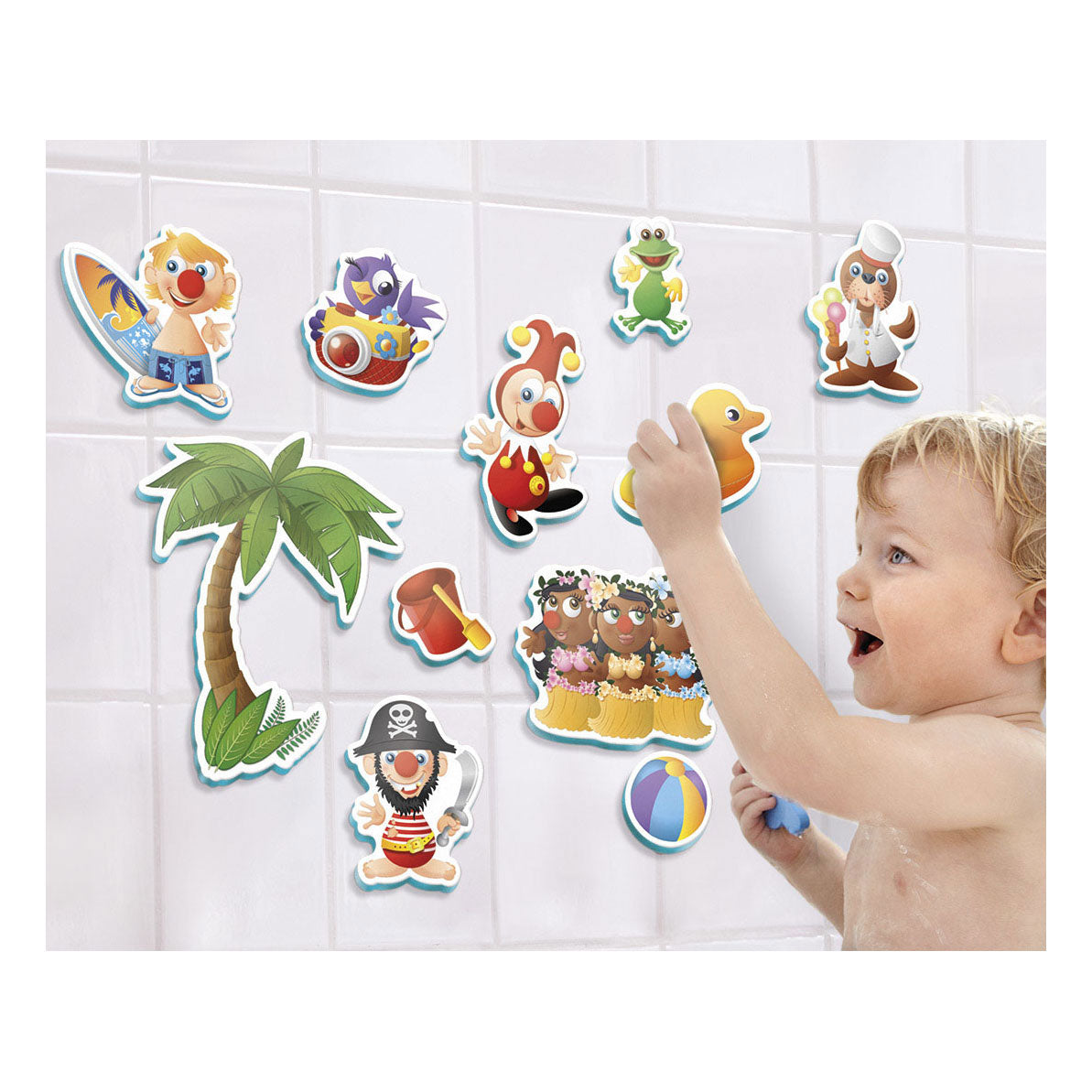 BAMBOLINO TOYS BATH Figures Jokie in Storage Net, 10e.