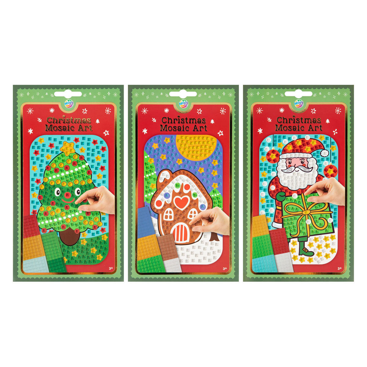 Groupe d'artisanat créatif mosaïque art noël - a5