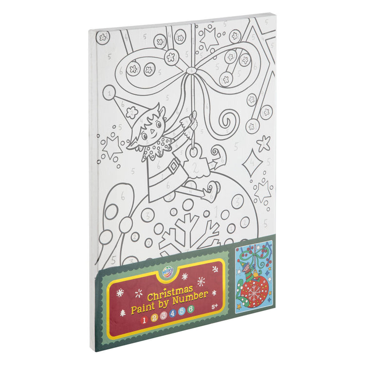 Peinture de groupe d'artisanat créatif par numéro sur toile de Noël - a4