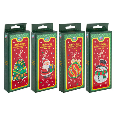 Porte-clés de peinture diamant de groupe d'artisanat créatif, noël