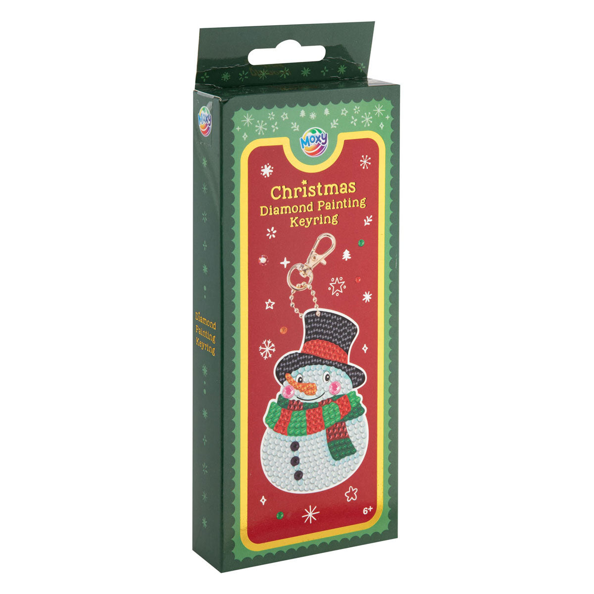 Porte-clés de peinture diamant de groupe d'artisanat créatif, noël