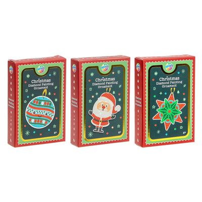Groupe d'artisanat créatif, peinture diamant, ornement de noël