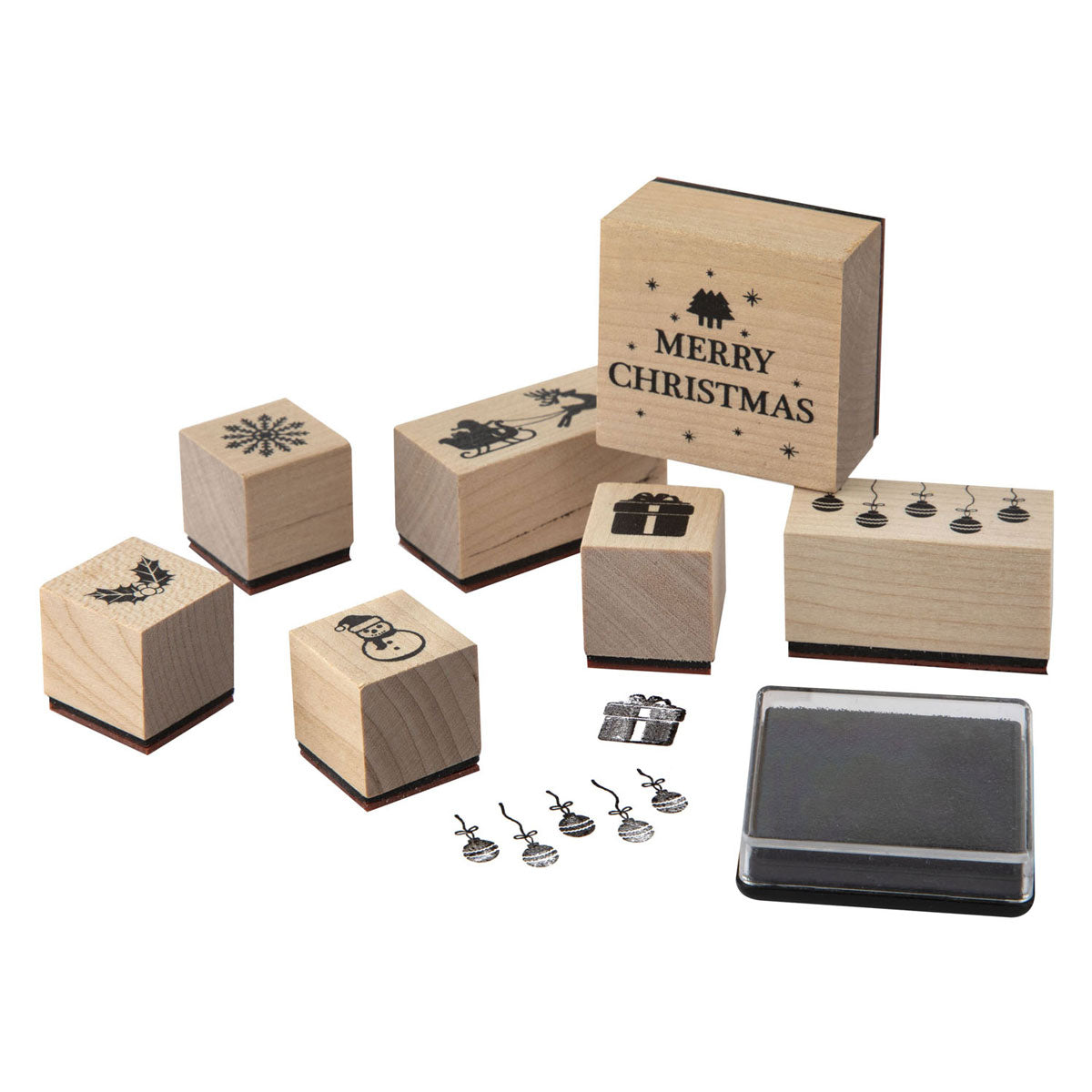 Set de tampons de groupe d'artisanat créatif Noël - 7 pcs.