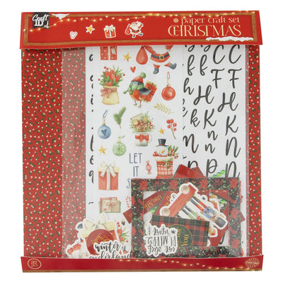 Artisanat créatif en groupe avec ensemble de papier Noël - 37 pcs.