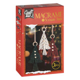 Ensemble de groupe d'artisanat créatif cintres en macramé arbres de Noël - 3 pcs. - afbeelding 2