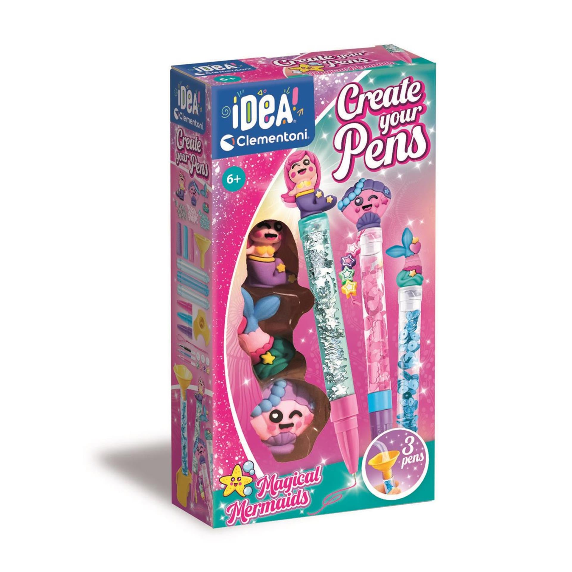 Clementoni Idea Faire vos propres stylos - sirènes magiques