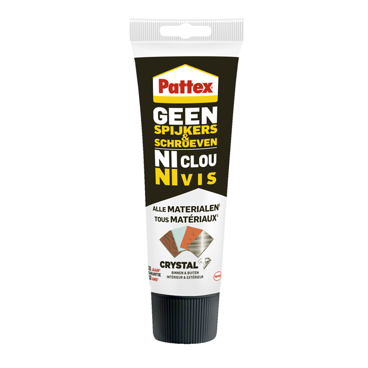 Pattex 1066010 - sans clous ni vis cristal 90g | 12 pièces