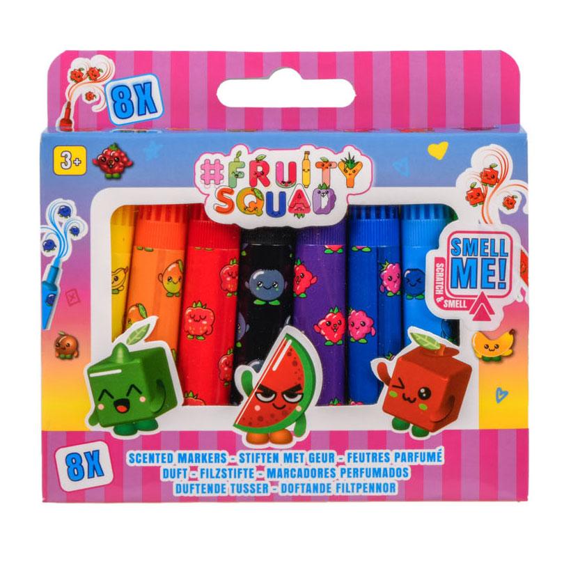 Stylos parfumés Canenco Fruity Squad, 8 pièces.