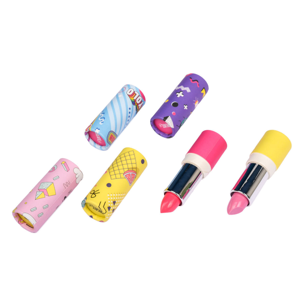 Créez-le! Mélange poptastique à lèvres à lèvres et assortir les filles 6 pièces