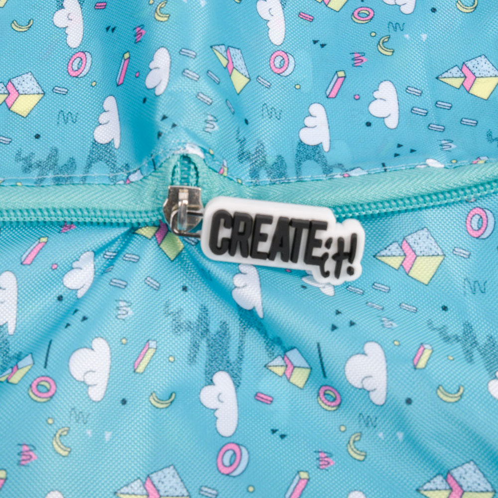 Créez-le! Poptastic pliable Shopper Turquoise
