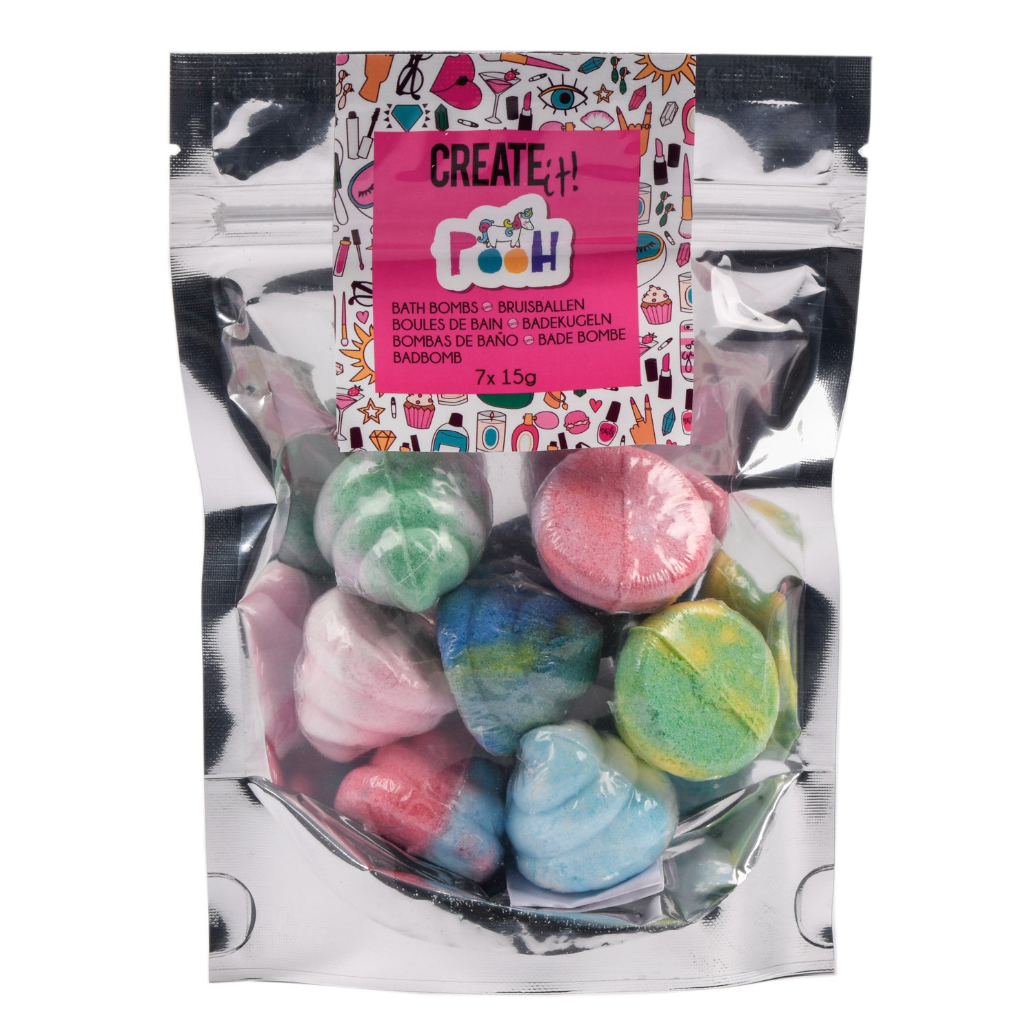 Créez-le ! bombes de bain beauté licorne 7-pack