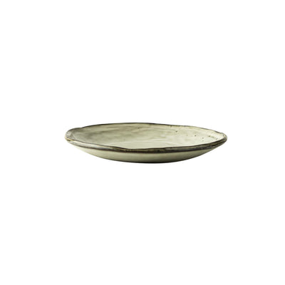 Assiette bio rose hollandaise 17cm crème 4pcs