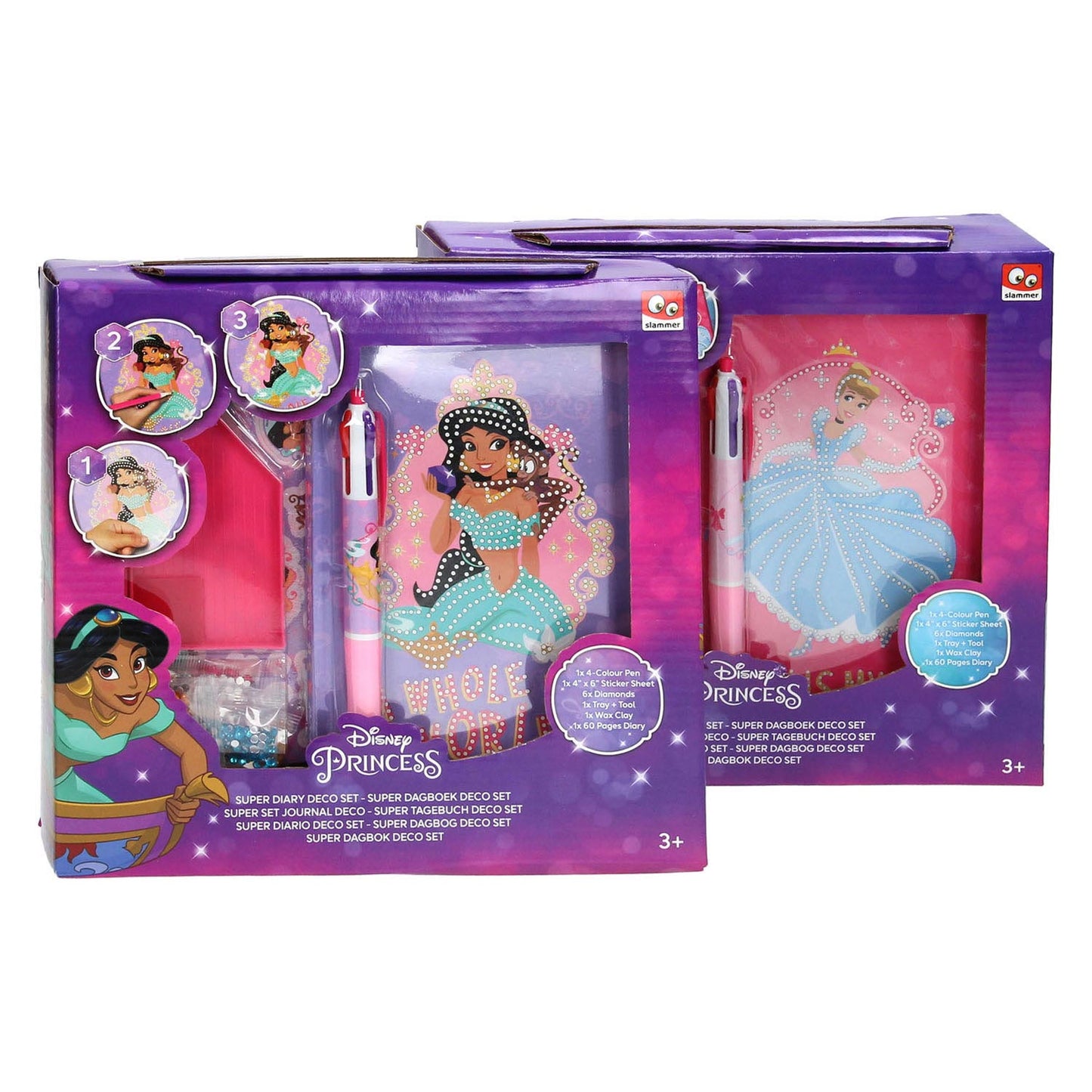 Décorer Disney Princess Diary avec des pierres de fermeture