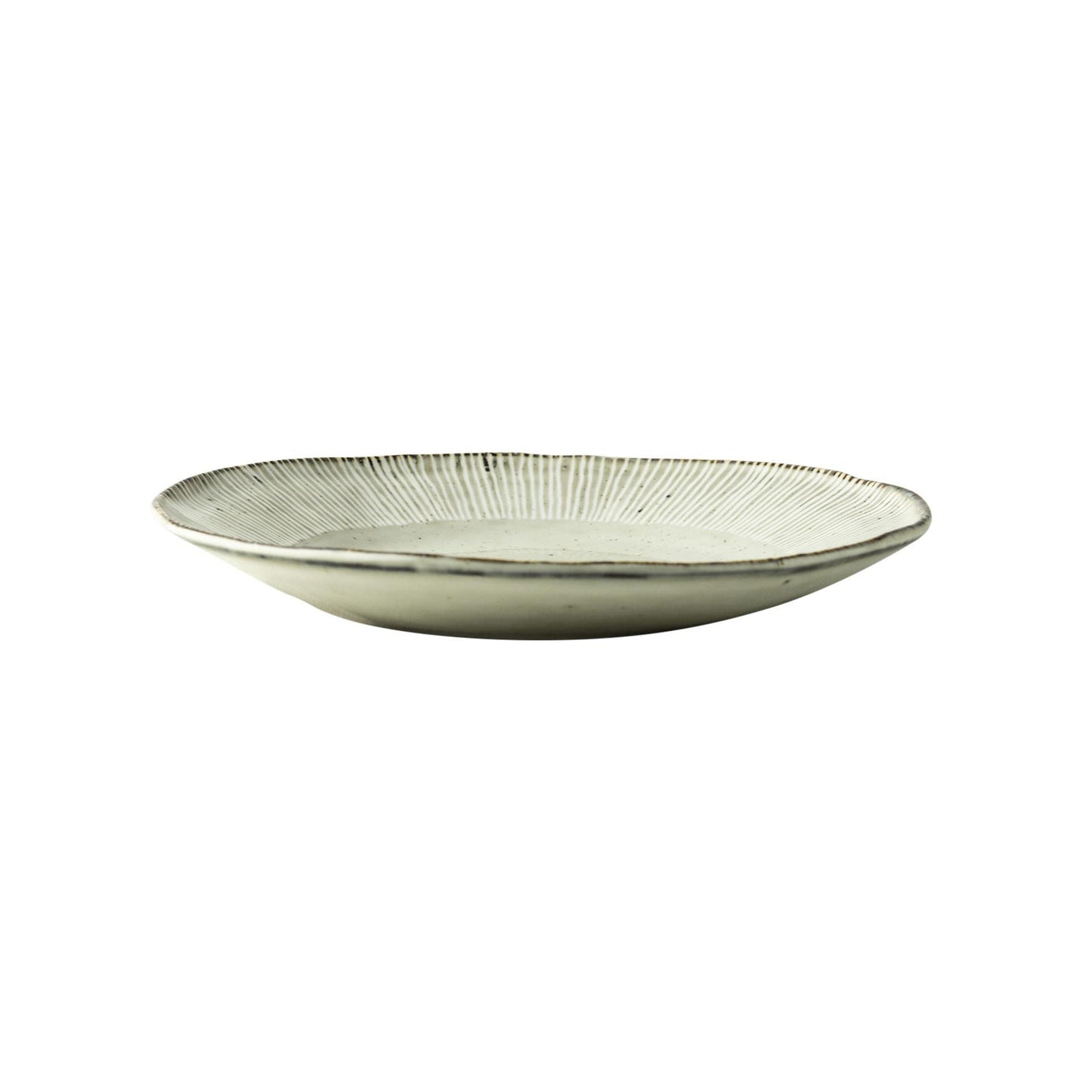Assiette bio rose hollandaise 21,5cm crème 4pcs