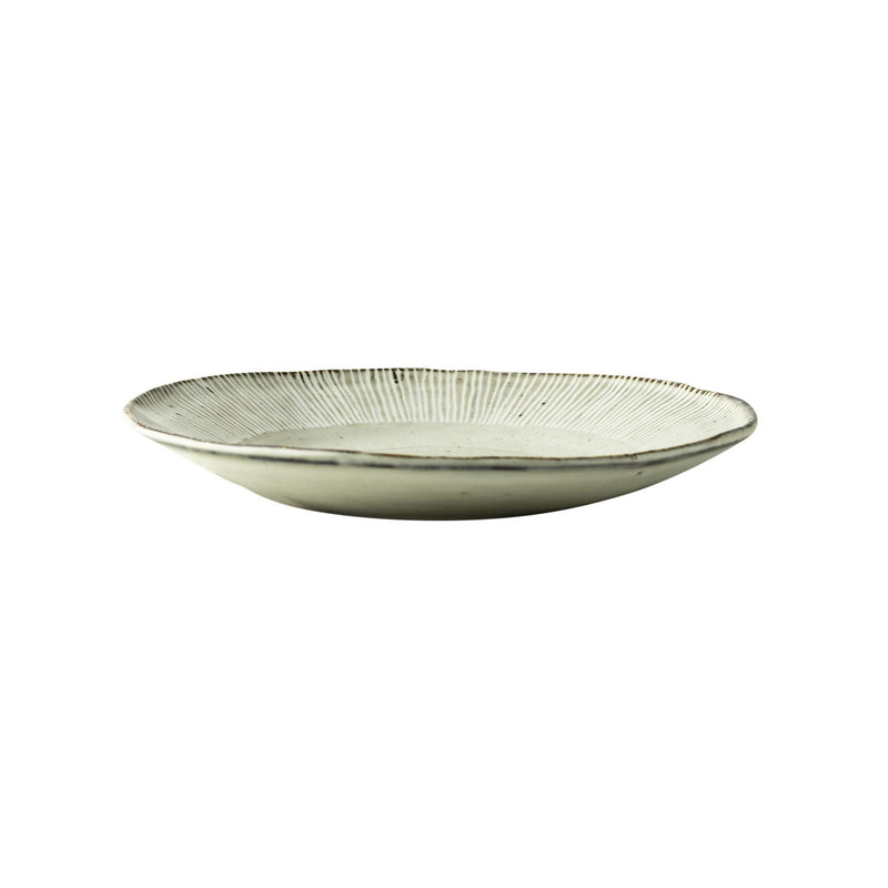 Assiette bio rose hollandaise 21,5cm crème 4pcs