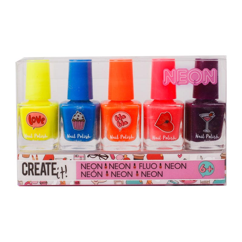 Créez-le! Néon de vernis à ongles de beauté, 5e.