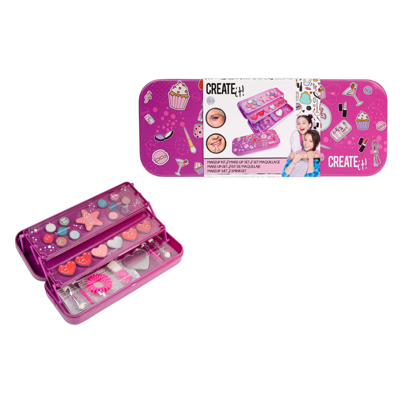 Créez-le! Le maquillage de beauté à 3 couches peut