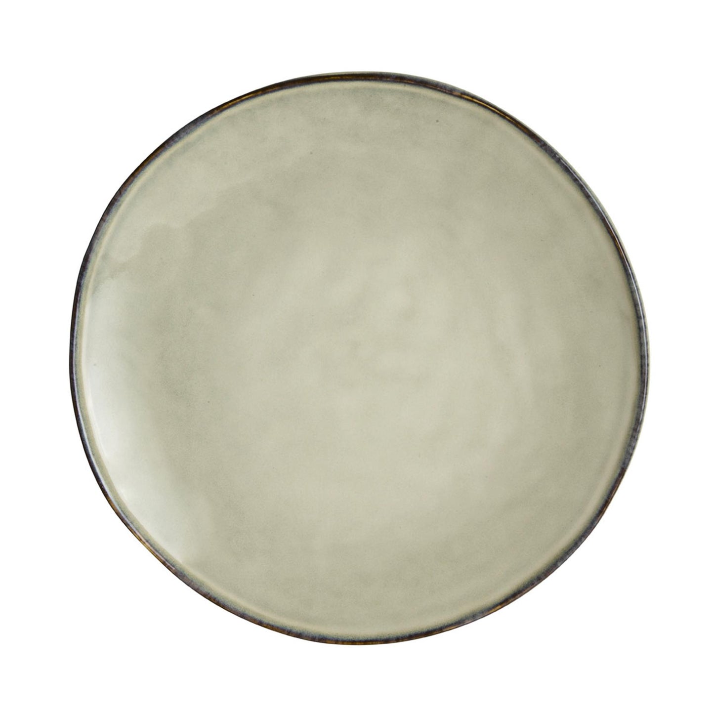 Assiette bio rose hollandaise 26,5cm crème 4pcs