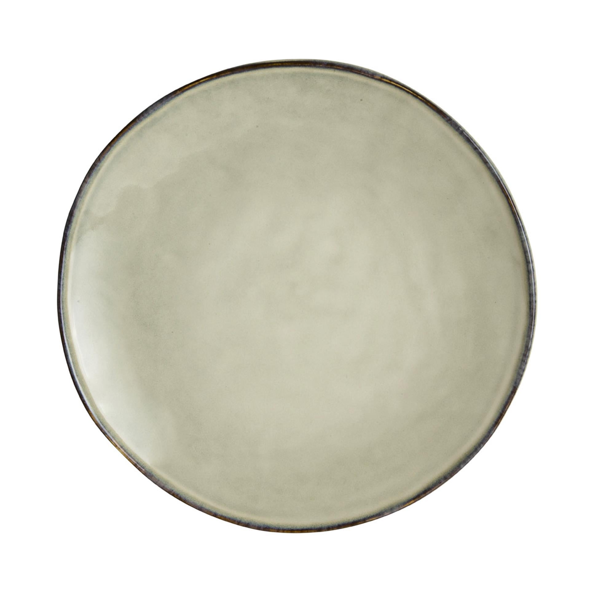 Assiette bio rose hollandaise 26,5cm crème 4pcs