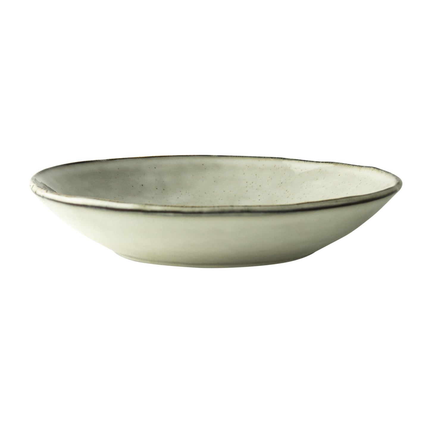 Assiette bio rose hollandaise crème profonde 4 pcs