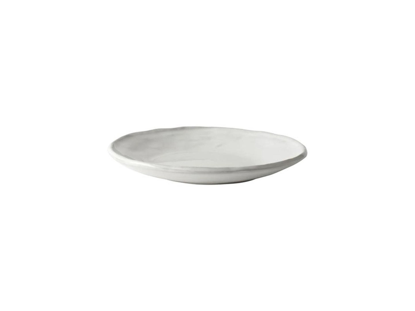 Assiette bio rose hollandaise 17cm blanche 4 pcs