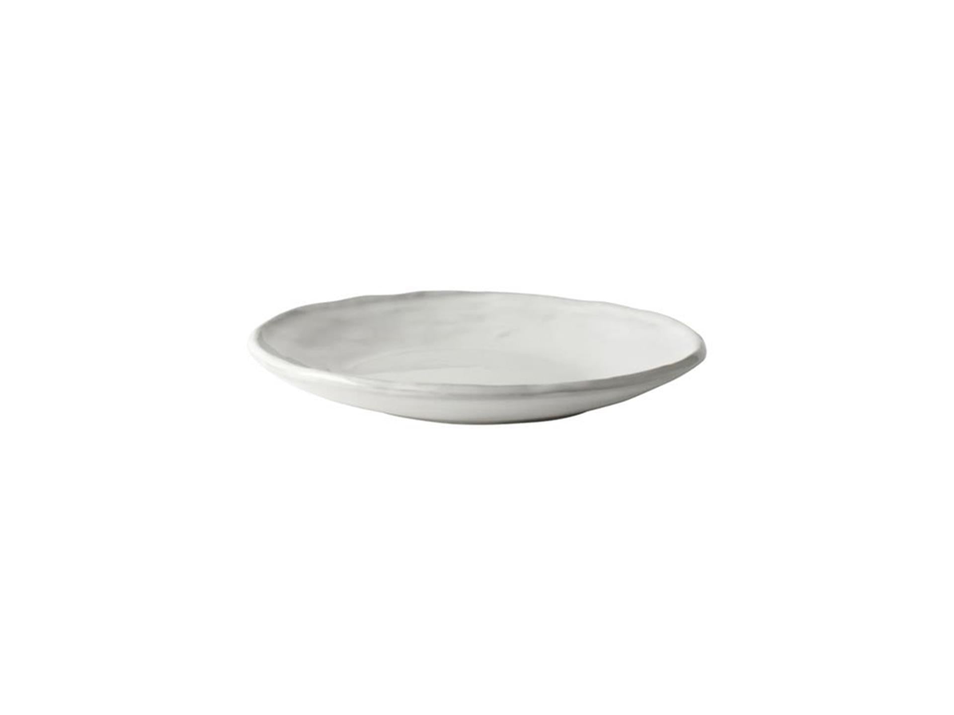 Assiette bio rose hollandaise 17cm blanche 4 pcs