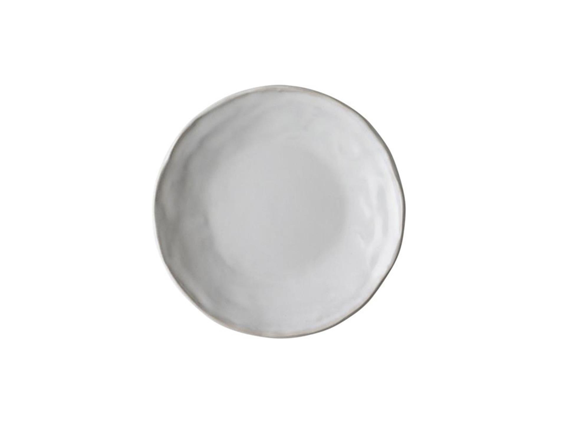 Assiette bio rose hollandaise 17cm blanche 4 pcs