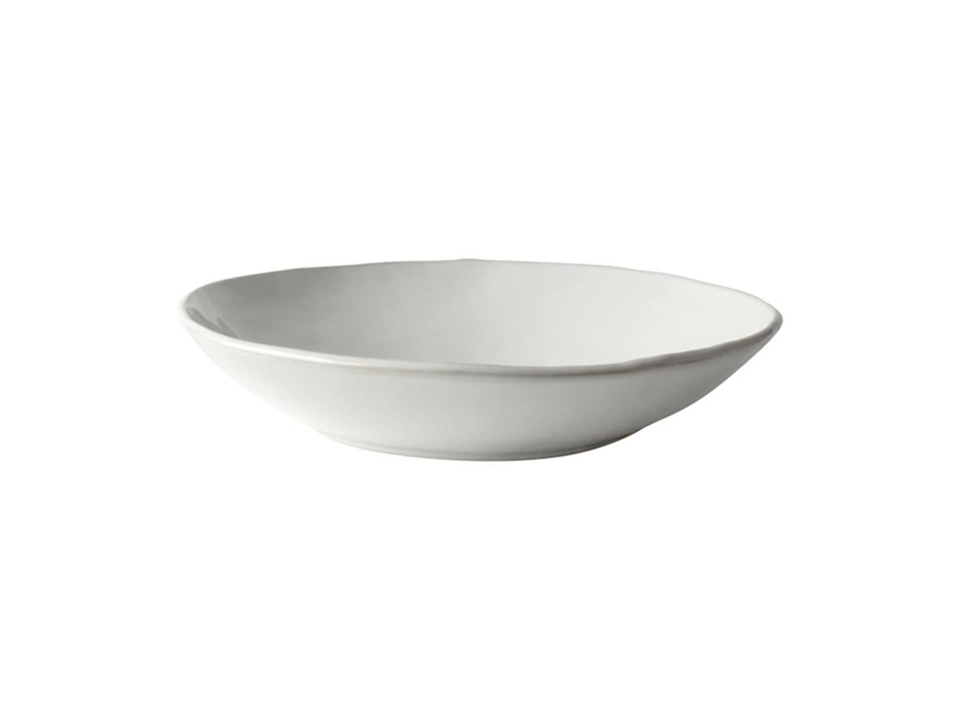 Assiette creuse bio Dutch Rose blanc 4 pcs