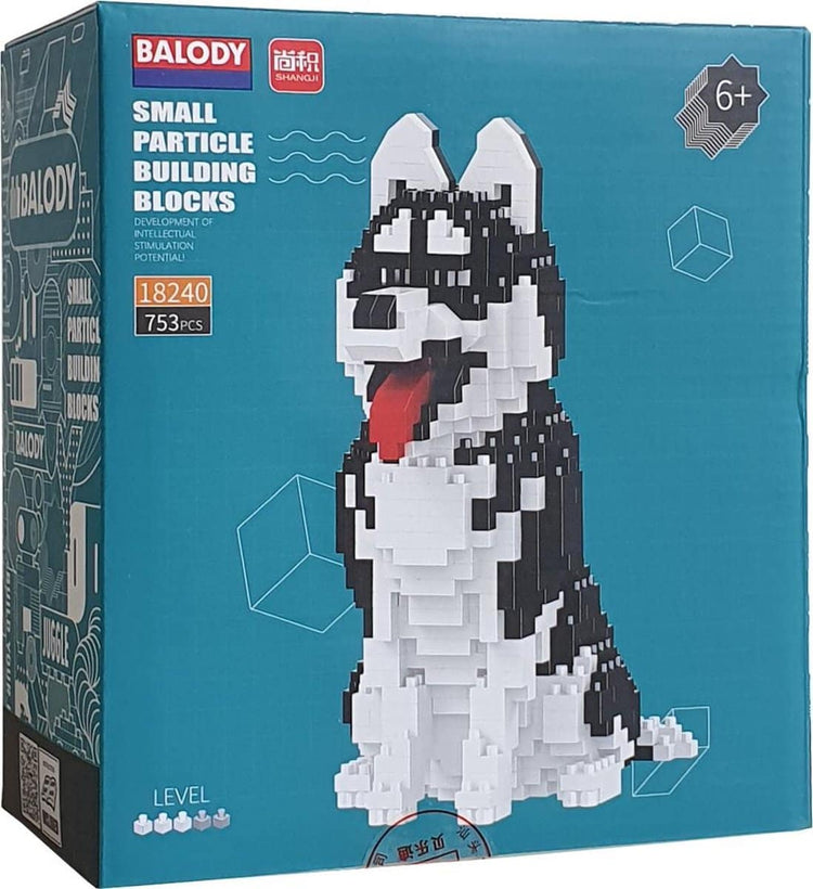 Balody Husky Dog avec nanoblocs Mini LEGO Building Building Stones 753 parties