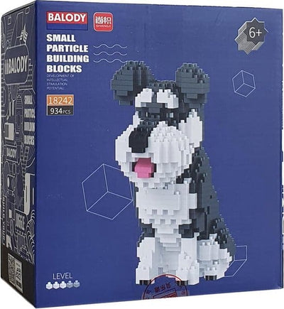 Chien de Balody Schnauzer avec nanoblocs mini les pierres de construction LEGO 934 parties