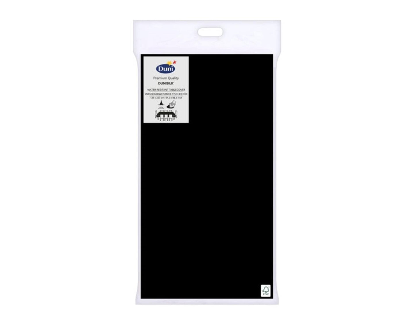 Nappe Duni noire 138x220cm
