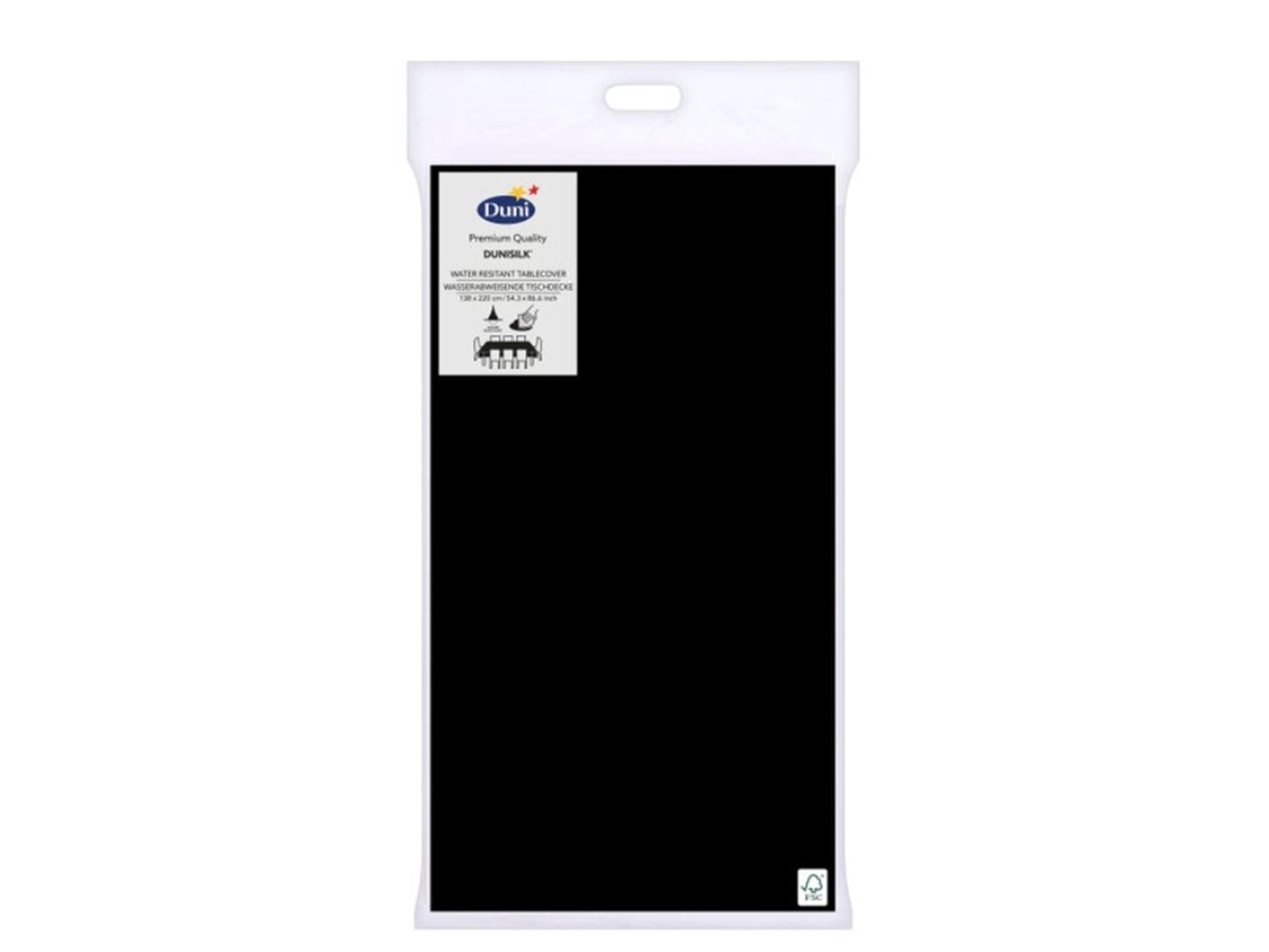 Nappe Duni noire 138x220cm