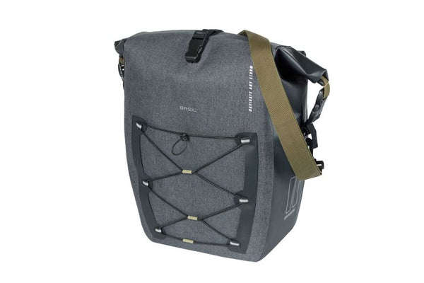 Basil Navigator Storm Mik Side Bicycle Sac - Sac à vélo sportif et fonctionnel - noir - 100% étanche