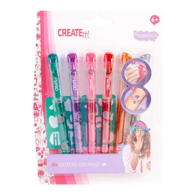 Créez-le ! stylos gel pour tatouage, 6 pcs.