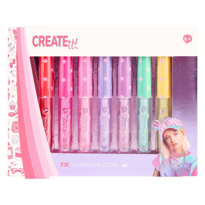 Créez-le ! create it brillant à lèvres parfum paillettes, 7 pcs.