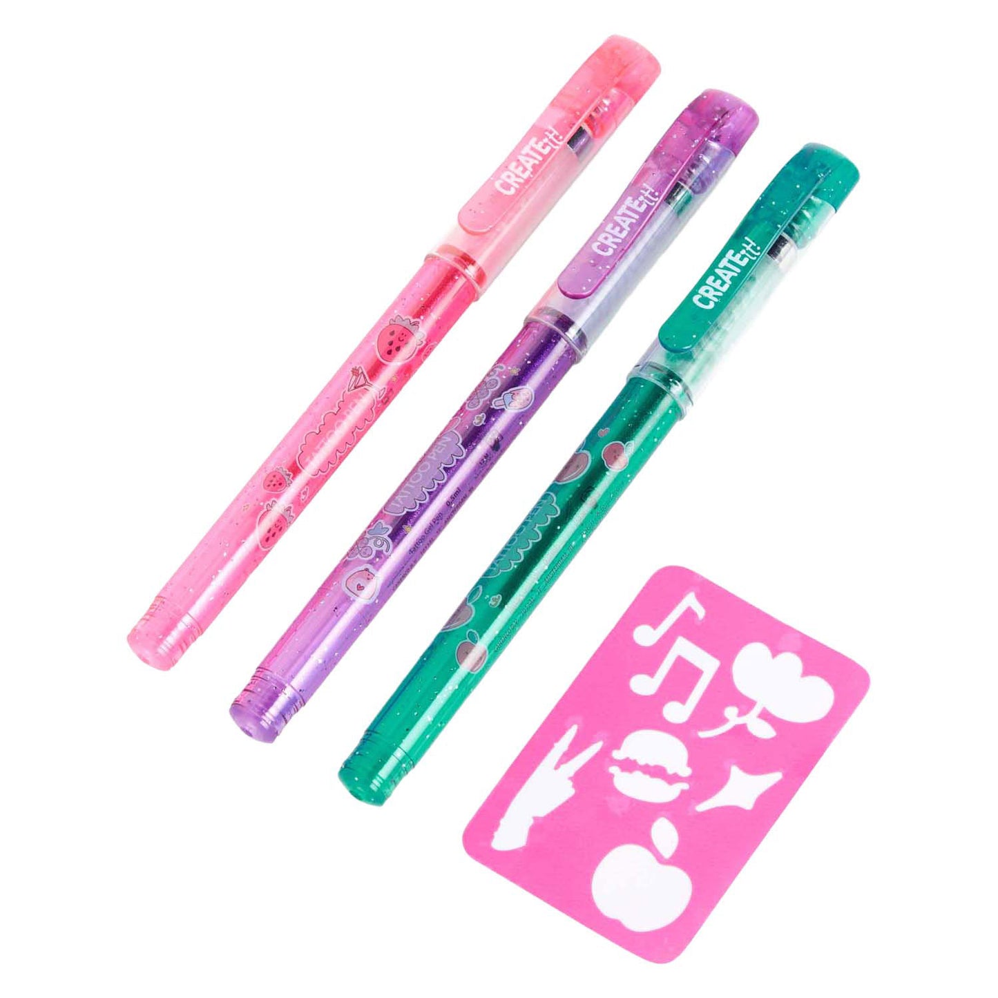 Créez-le ! stylos parfumés pour tatouage, 3pcs + modèle