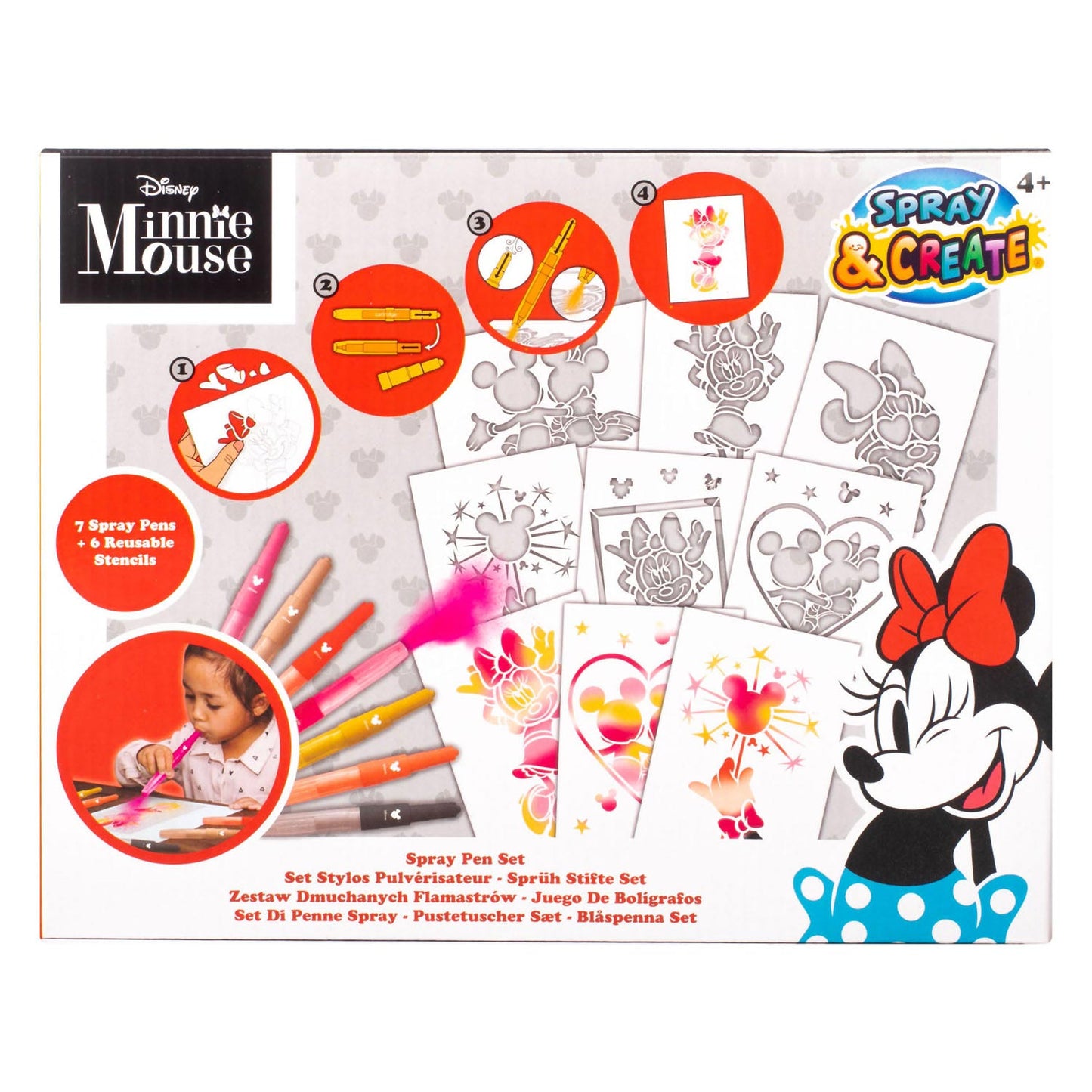 Ensemble de Blaaspissen de souris Minnie