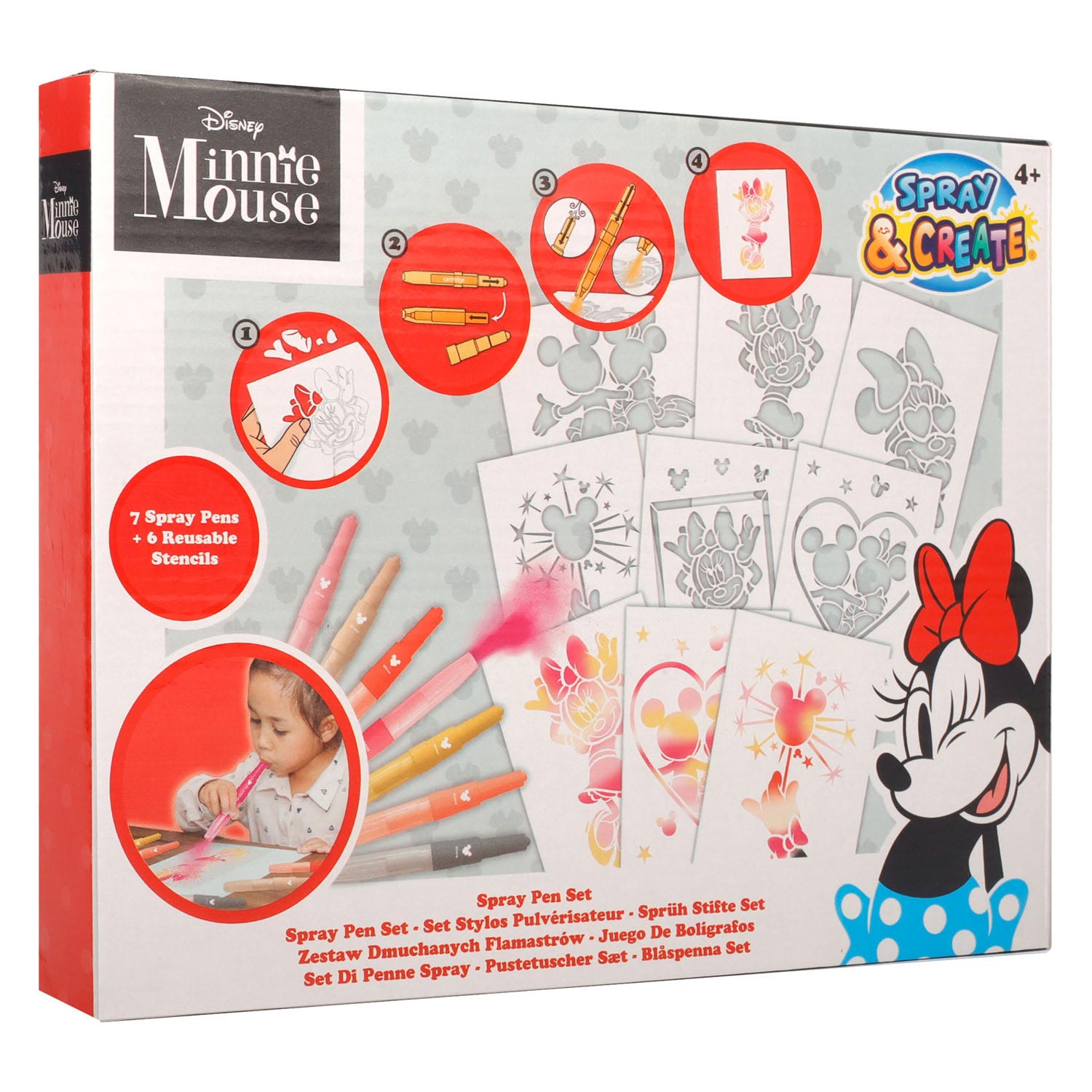 Ensemble de Blaaspissen de souris Minnie