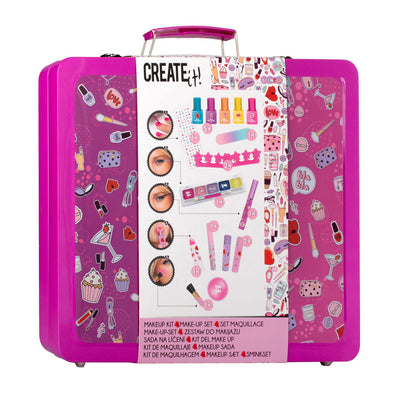 Créez-le! Maquillage de beauté ensemble dans une valise de luxe