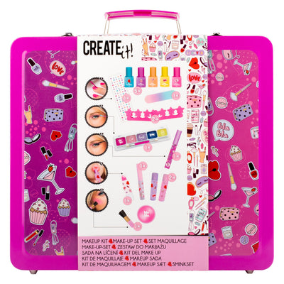 Créez-le! Maquillage de beauté ensemble dans une valise de luxe