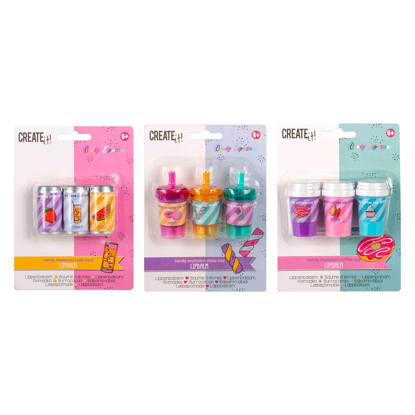 Créez-le! Baume à lèvres d'explosion de bonbons, 3e.