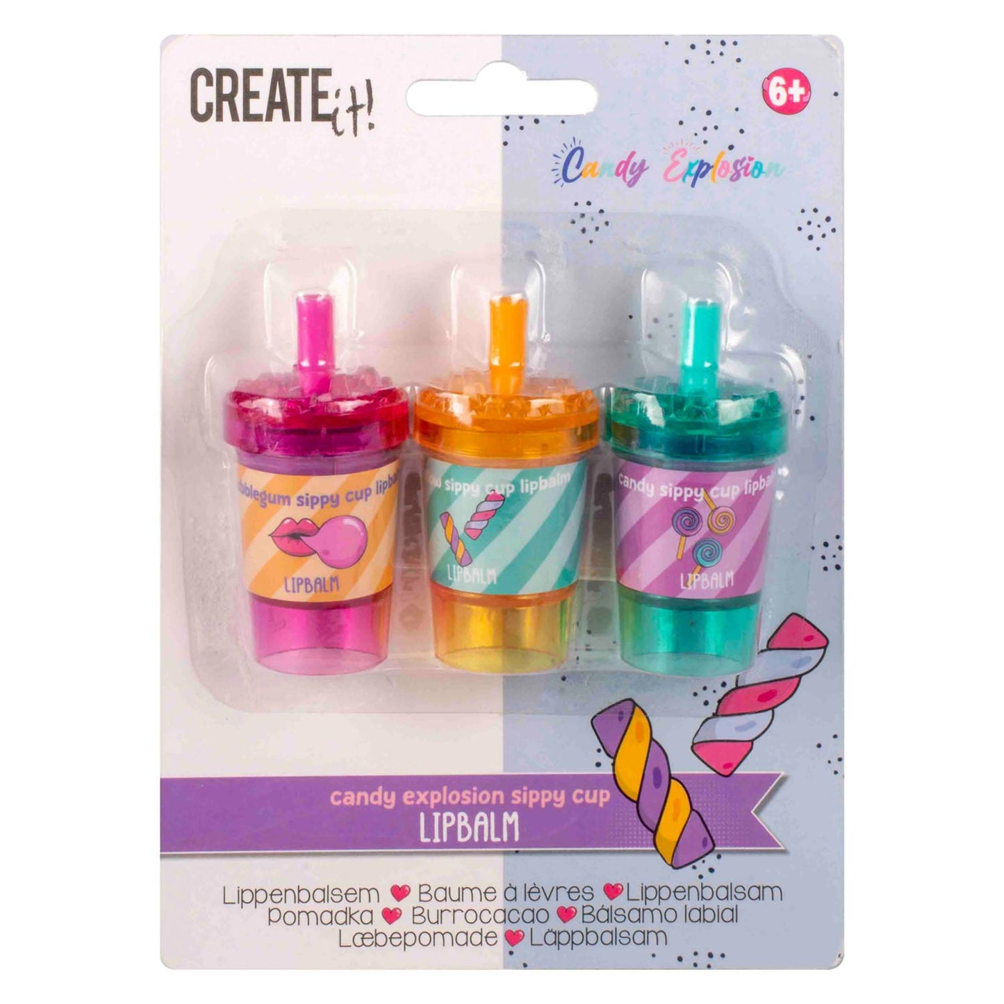 Créez-le! Baume à lèvres d'explosion de bonbons, 3e.