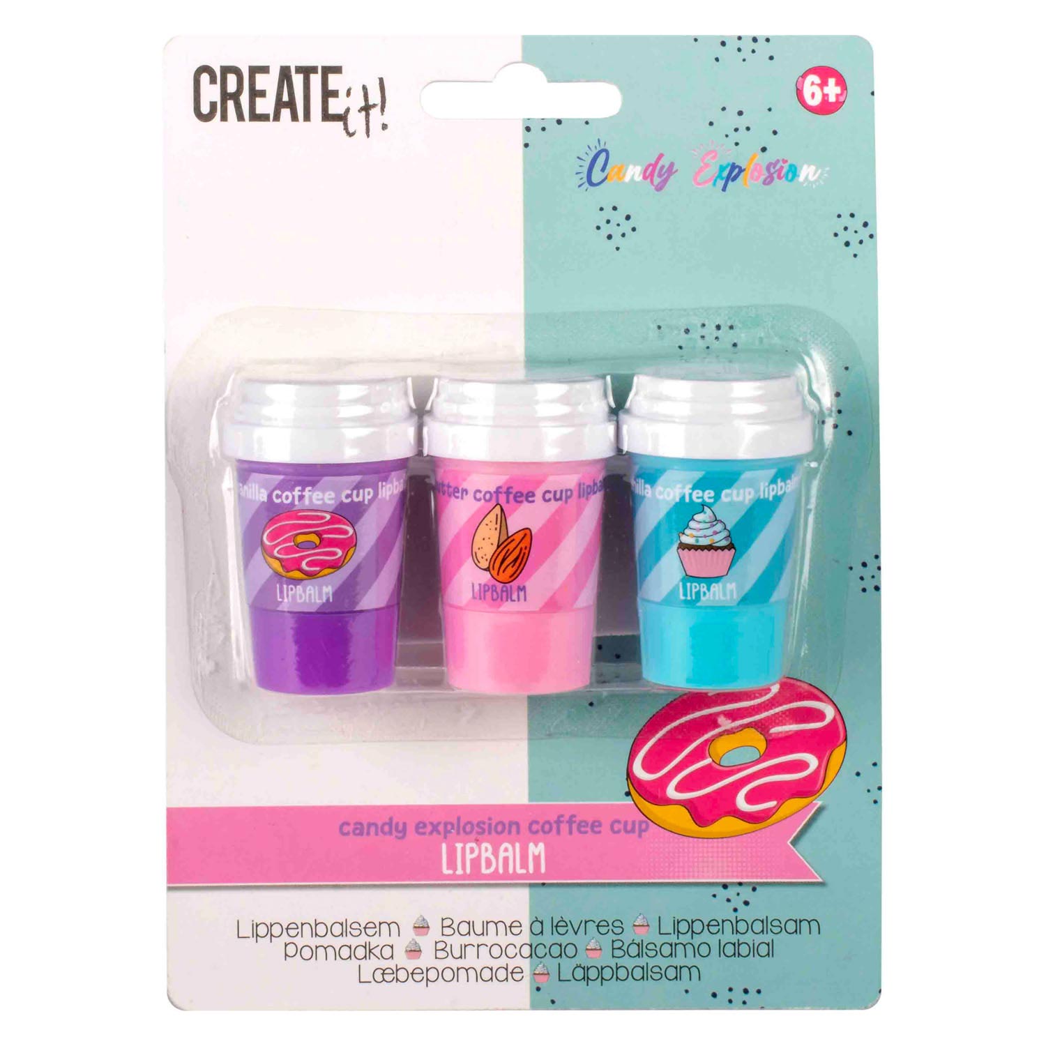 Créez-le ! Baume à lèvres explosion de bonbons, 3 pcs.